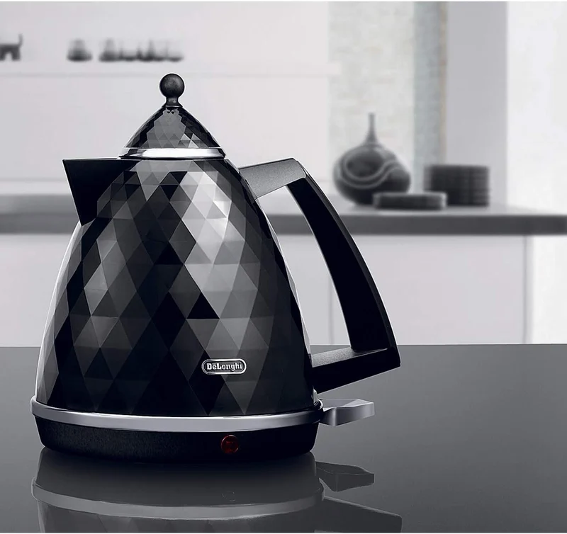 De'Longhi Brillante KBJ3001W Wasserkocher, Weiss Weiss Einzelbett, Weiss Einzelbett