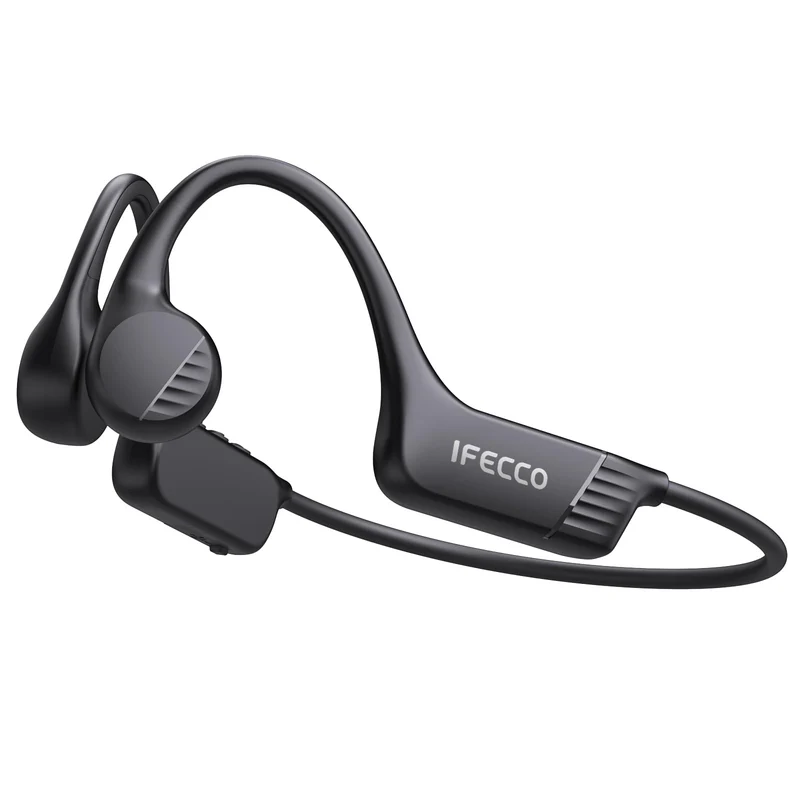 IFECCO Knochenschall Kopfhörer Bluetooth 6.0 für Fitness Radfahren | IP67 Wasserdichte Open Ear Kopf