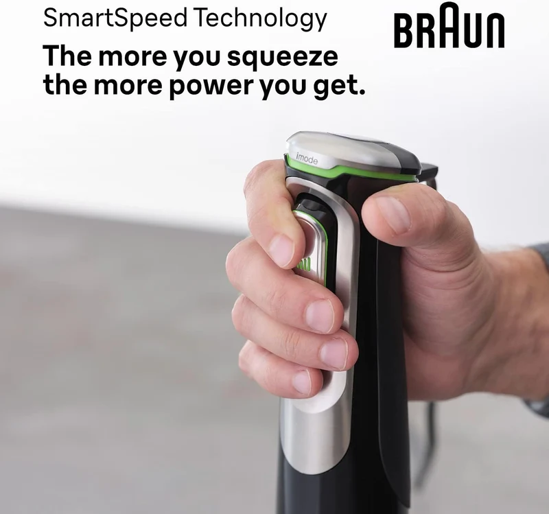 Braun MQ9187XLI MultiQuick 9 Handmixer, XL Küchenmaschine, Active PowerDrive-Technologie, Multifunkt