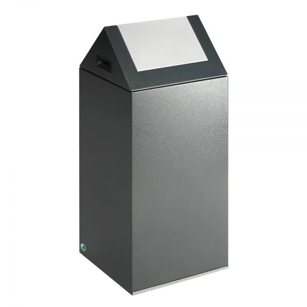 VAR Wertstoffsammler WSG 55S selbstlöschend antik-silber; Deckel: silber