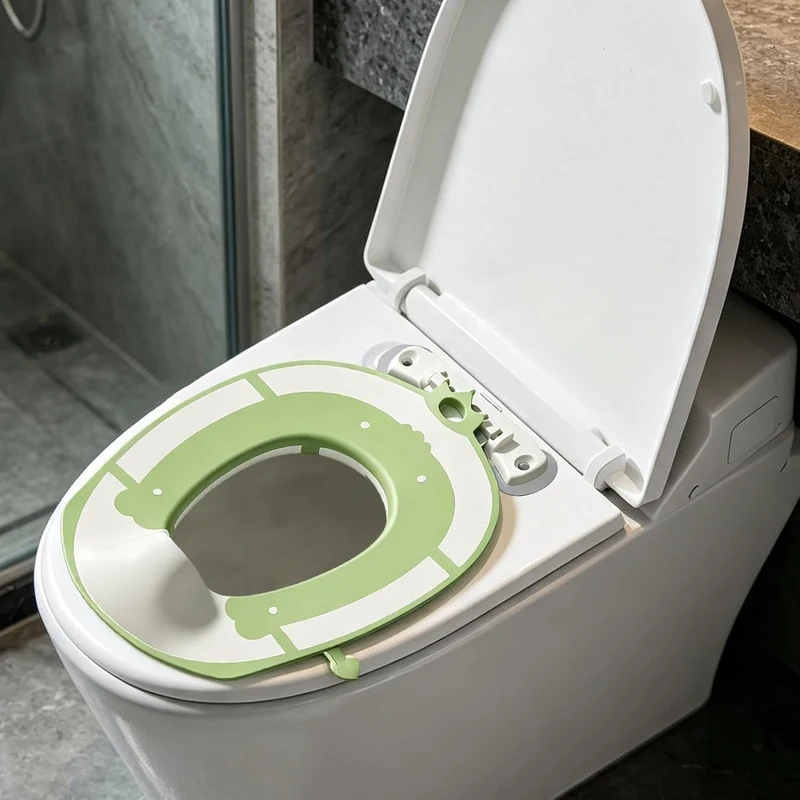 Toilettentrainingssitz Tragbare Faltbare Universelle Saugnapf-Auflage | Töpfchentraining Toilettensi