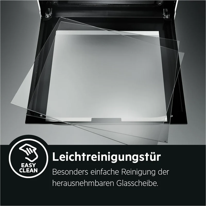 AEG Standherd mit Glaskeramik-Kochfeld, 50cm, A, 1 Paar Teleskopschienen, Bräterzone, Mehrkreiskochz