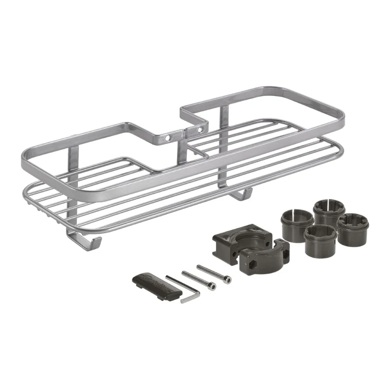 Metaltex Dusch Ablage für Brausestange Origin LUXY, passend für 18-25 cm 29x11x9 cm Dusch Ablage, 29