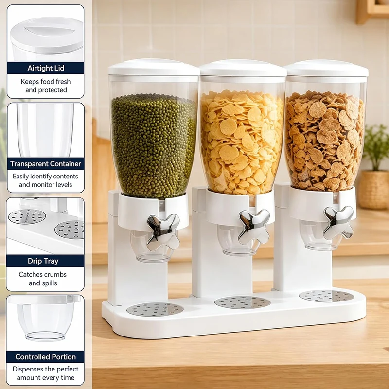 Cereal Dispenser Countertop 2L (A Triple 6L), A Triple 6l
