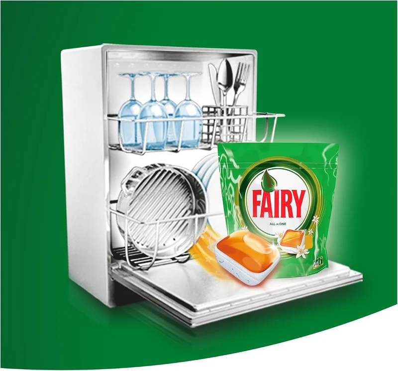 Fairy Todo En 1 Naranja Lavavajillas 60 Cápsulas