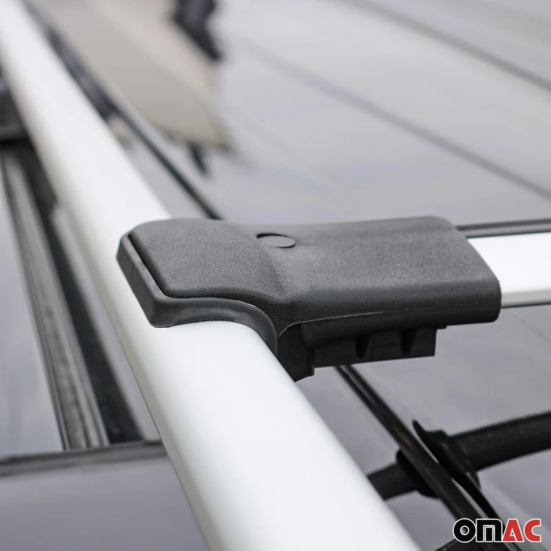 OMAC Aluminium Dachträger Querträger für Dacia Jogger 2022-2026 – Max. 75 kg – 2 Stangen Silber