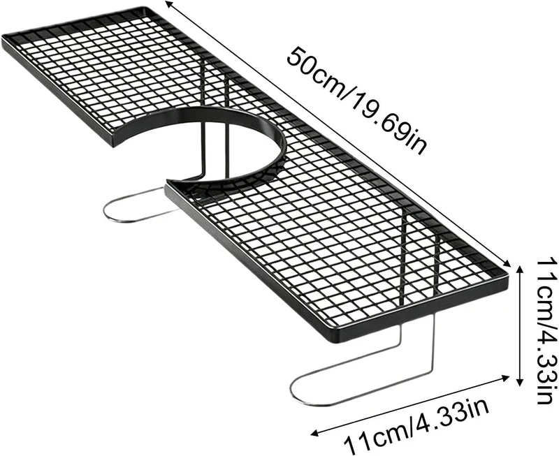 Waschbecken-Wasserhahn-Aufbewahrung, kein Bohren, Ablaufregal, über der Spüle, für Zuhause, Wohnung,