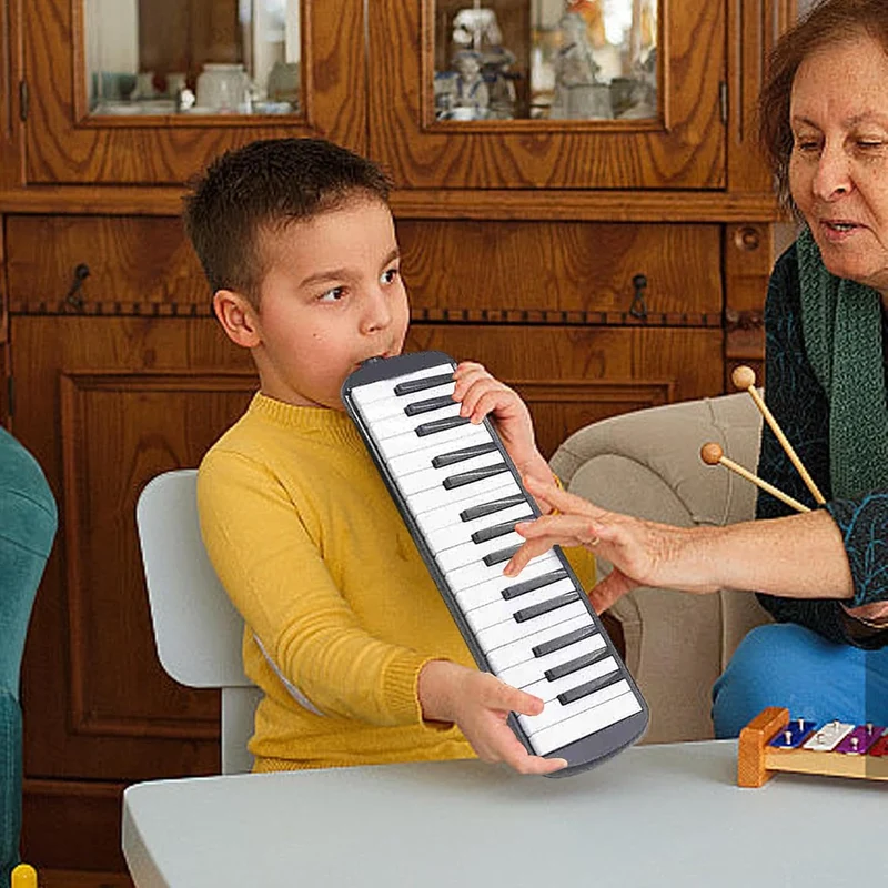 Melodica-Röhre, Melodica-Instrument für Kinder - Talk Box Instrument Air Piano Tastatur mit Doppelrö