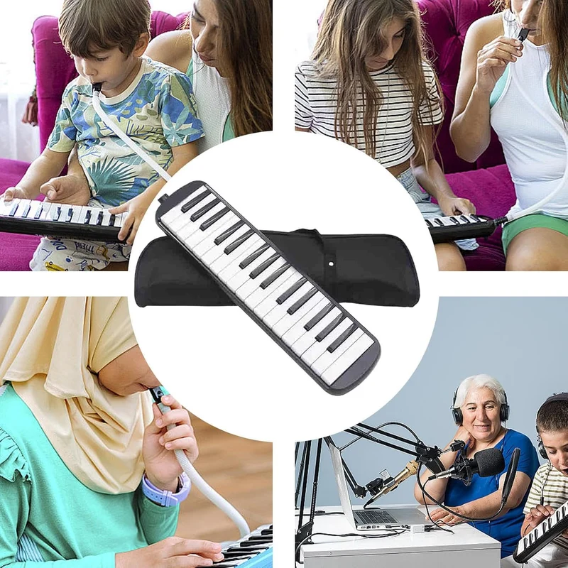 Melodica-Röhre, Melodica-Instrument für Kinder - Talk Box Instrument Air Piano Tastatur mit Doppelrö