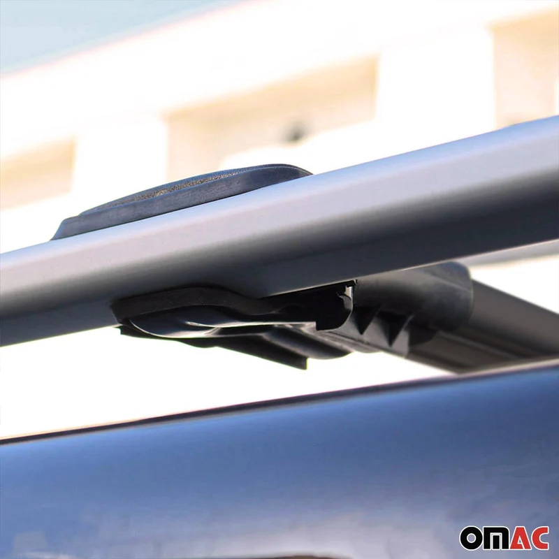 OMAC Aluminium Dachträger Querträger für Dacia Jogger 2022-2026 – Max. 75 kg – 2 Stangen Schwarz
