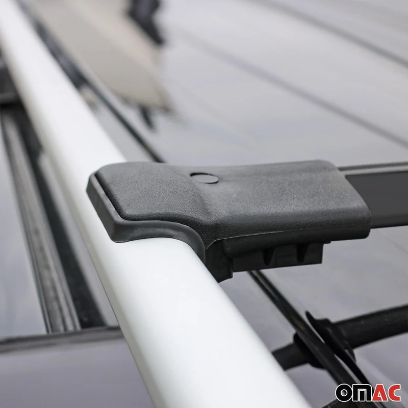 OMAC Aluminium Dachträger Querträger für Dacia Jogger 2022-2026 – Max. 75 kg – 2 Stangen Schwarz