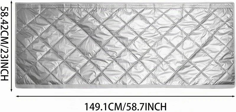 Schlauchabdeckung Tragbare Klimaanlage Gesteppte Klimaanlage-Schlauch-Isolierhülle 147x58 Cm 2 Verst