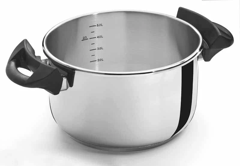 Artame 38308 Ovni Schnellkochtopf aus Edelstahl, 18/10 8 l 8 Liter, 8 Liter