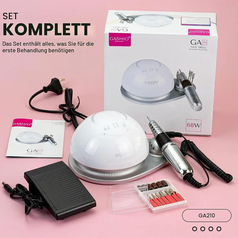 Nagelfräser für Gelnägel | Nail Drill 68W | Elektrische Nagelfeile | Maniküre Pediküre Set Elektrisc