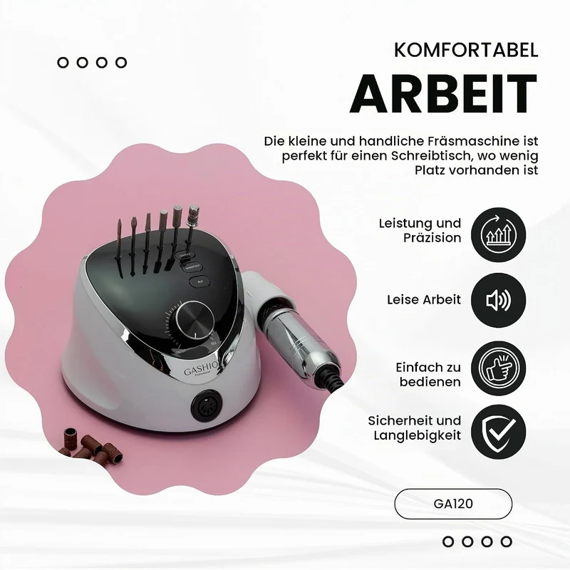 Nagelfräser für Gelnägel | Nail Drill 65W | Elektrische Nagelfeile | Maniküre Pediküre Set Elektrisc