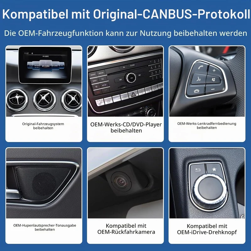 Road Top 12,3 Zoll Autoradio Carplay für Mercedes Benz A CLA GLA Klasse | W176 C117 X117 X156 (2016-