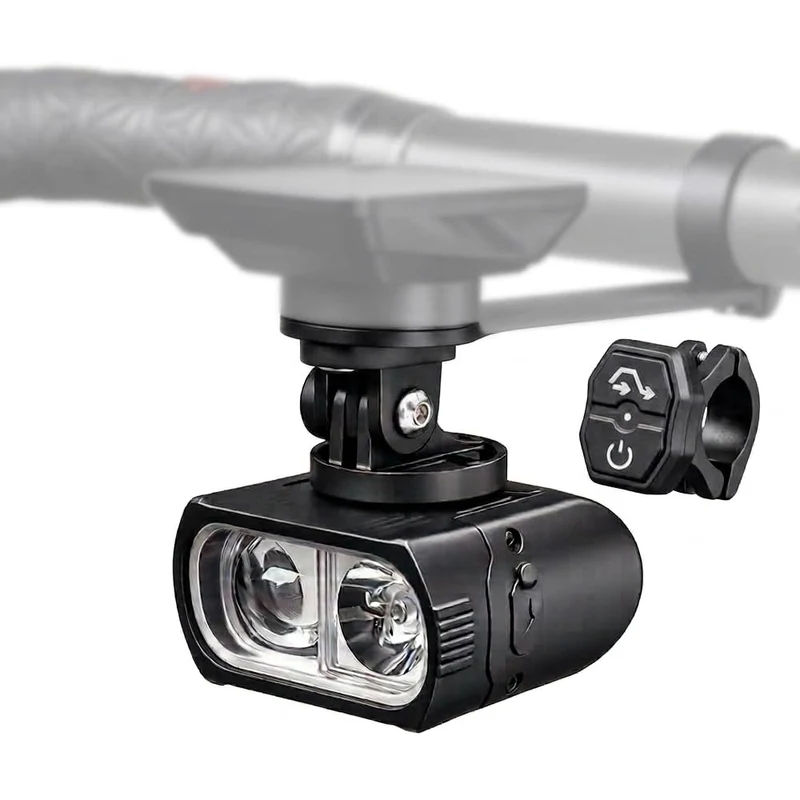 1200 Lumen Fahrradlicht vorne mit Halterung für GoPro/Fahrradcomputer, 3400mAh Akku Aufladbar Supear