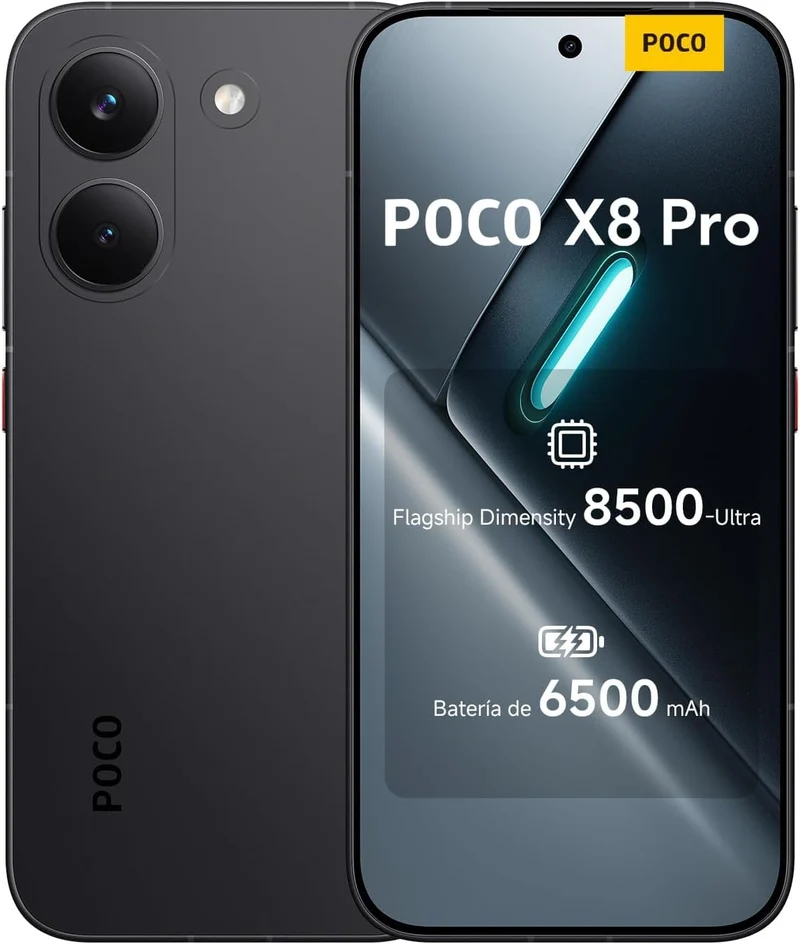 XIAOMI Poco X8 Pro Smartphone 8GB+512GB, Dimensity 8500-Ultra Prozessor, 6500mAh Akku, Ultra-helles