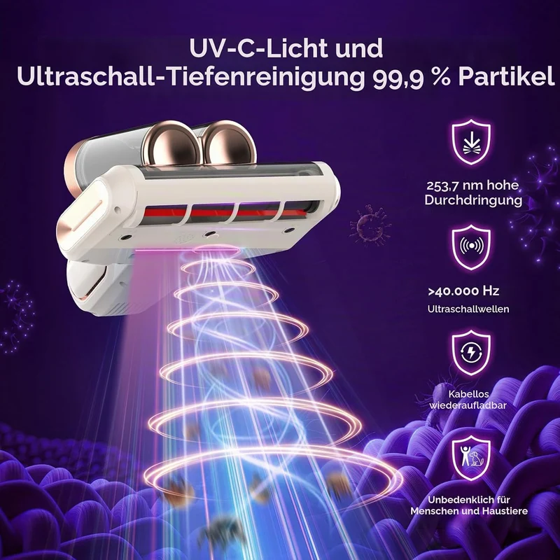 Mattress Vacuum Cleaner Schwarz, Schwarz