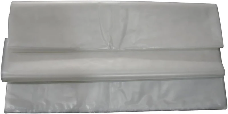 Spänesack aus PE, Transparent, 900x1500 mm, 140µ, Durchmesser 570mm, Reissfest für Holz- und Kunstst