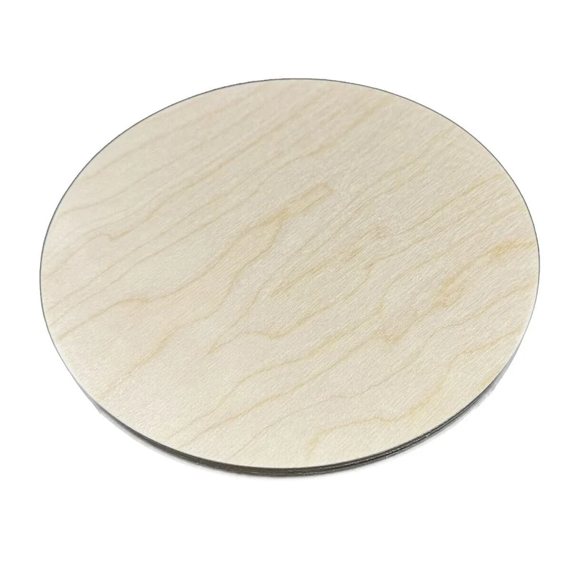 AtHaus Sperrholzplatte Zuschnitt Rund - Ø 225 mm, 18 mm stark, 1 Stück, Kreiszuschnitt Perfektes Spe