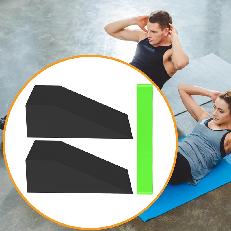 Yoga -Schaumkeil, Schaumkeilblöcke Professionelle unterstützende Squat Ramp | Leichtes Kälberstrecke