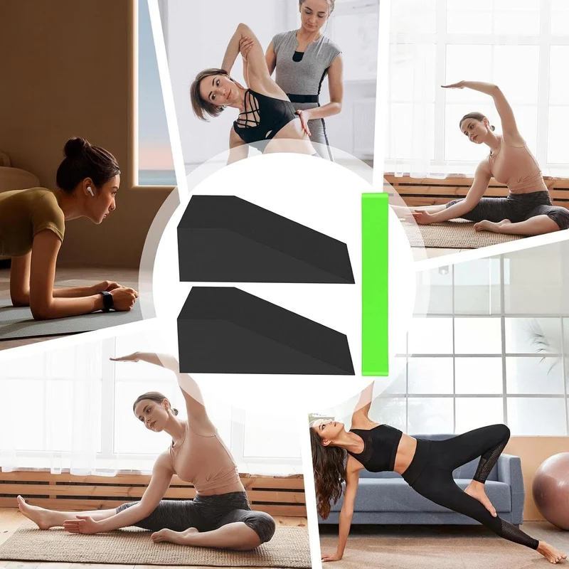 Yoga -Schaumkeil, Schaumkeilblöcke Professionelle unterstützende Squat Ramp | Leichtes Kälberstrecke
