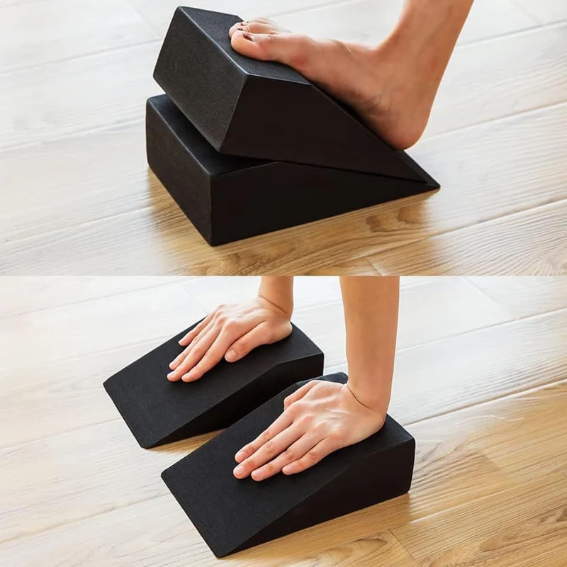 Yoga -Schaumkeil, Schaumkeilblöcke Professionelle unterstützende Squat Ramp | Leichtes Kälberstrecke