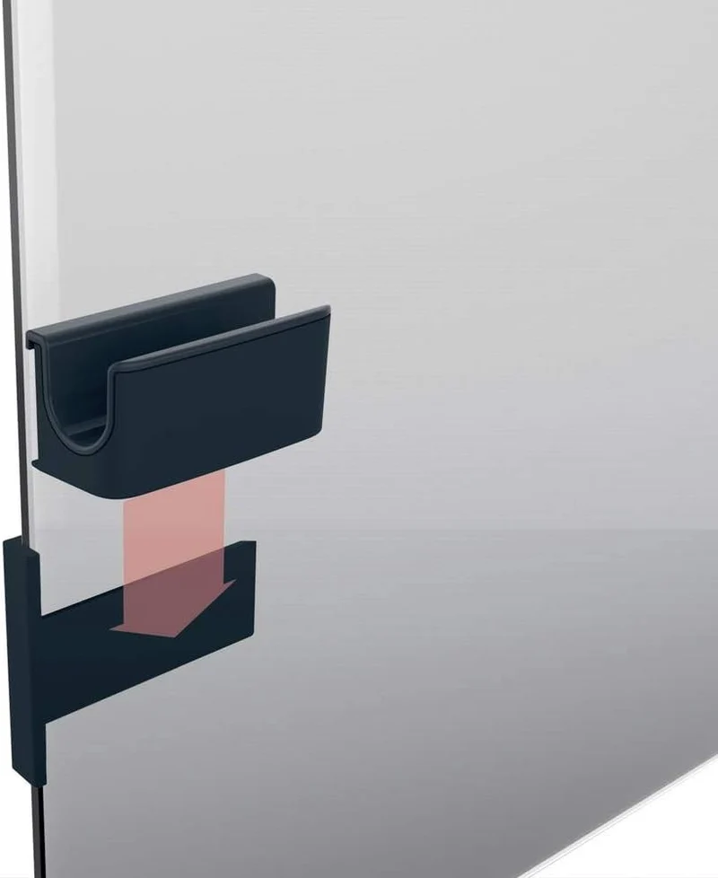 SIGEL GL800 Stiftehalter anthrazit, für Glas-Magnetboards Schwarz/Schiere Freude, Schwarz/Schiere Fr