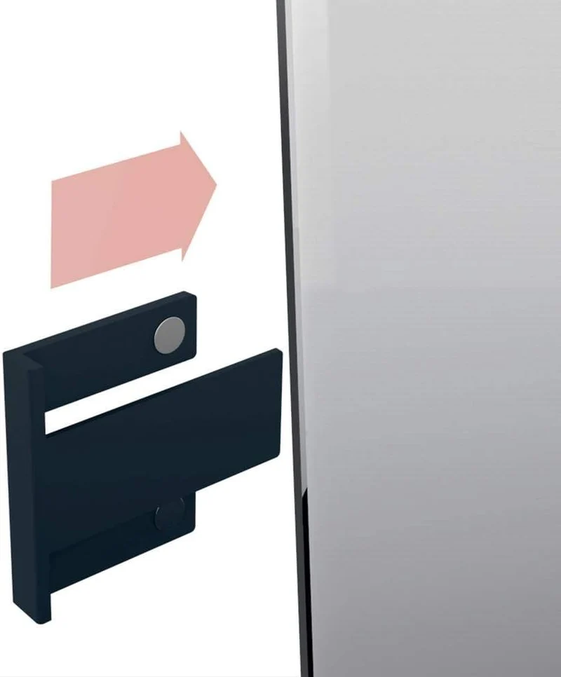 SIGEL GL800 Stiftehalter anthrazit, für Glas-Magnetboards Schwarz/Schiere Freude, Schwarz/Schiere Fr