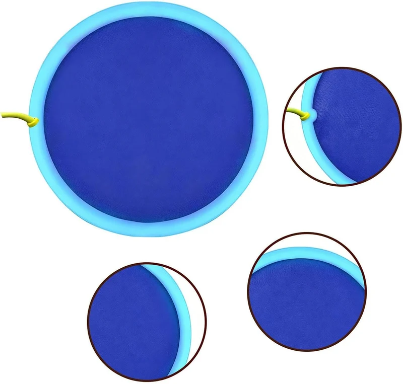 Sprinkler Pad 170 x 170 cm rutschfest Faltbar Spass | Hunde Wasserspielzeuge Sprinkler Matte Für Hau