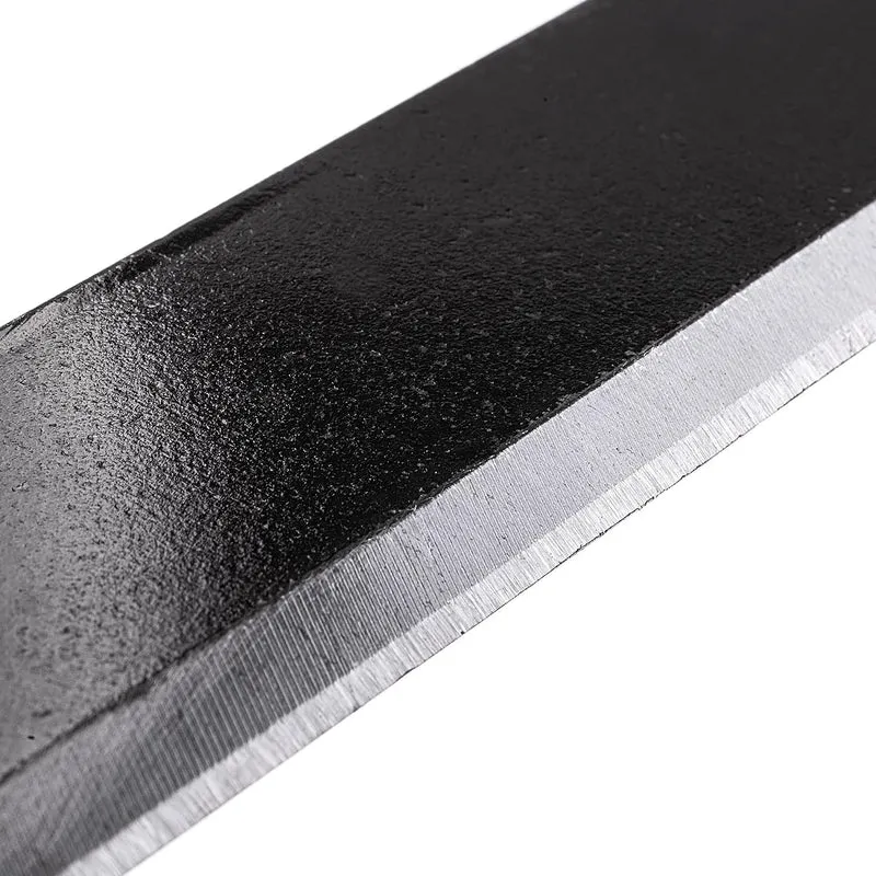 KADAX Zugmesser 280 mm für Holzbearbeitung, Ziehmesser mit gerader Klinge und zwei Holzgriffen, Rind