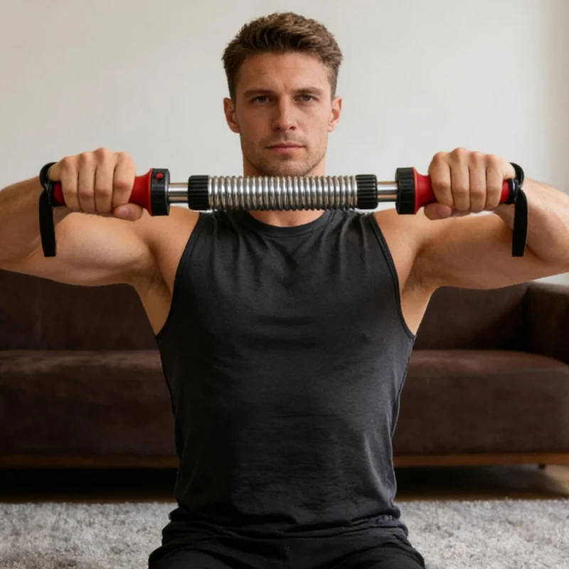 Brust- und Arm-Trainer 20-40 kg Muskelaufbaustange | Arm-Trainer Für den Aussenbereich, College, Woh
