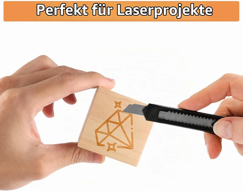 APACALI 30 Stück Holzwürfel 50x50x50mm, Natur Holzwürfel Blanko, Holzblöcke zum Basteln, Quadratisch