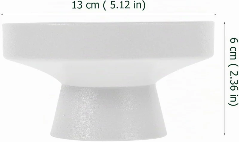 UPKOCH Obstschale mit Fuss aus Porzellan, Dekorativer Tortenständer zum Servieren von Snacks, Desser