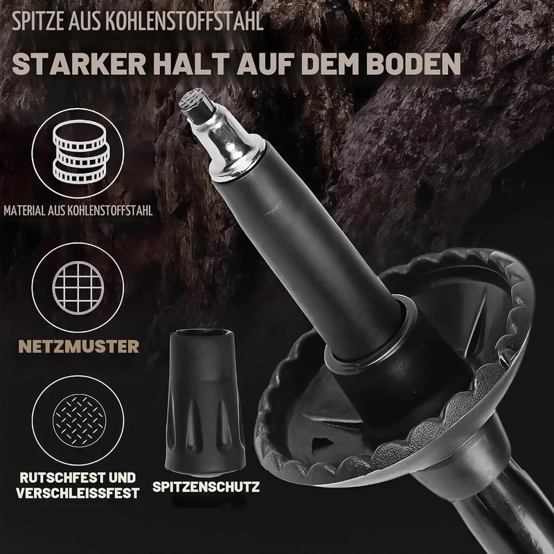Walking Stöcke,Aluminium Teleskop Wanderstöcke,Trekkingstöcke,Damen und Herren Wanderstöcke zum Wand