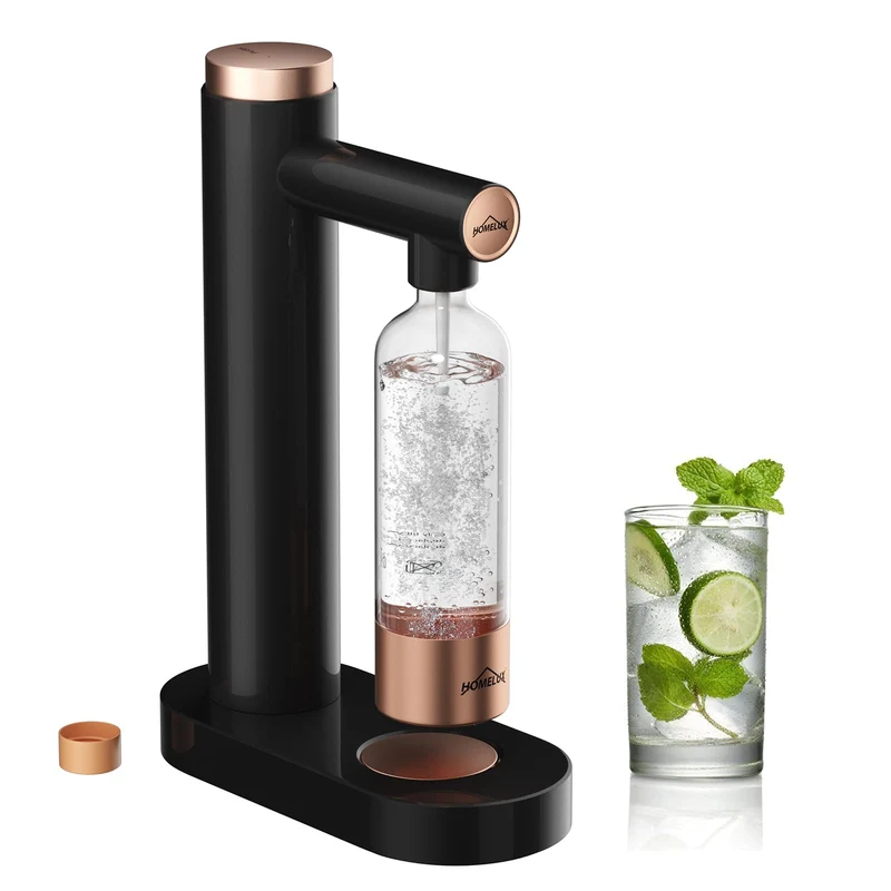 HOMELUX Wassersprudler,Sprudelwasser Maschine Mit 1L PET-Flaschen Bpa-Frei,Soda Maker,Wasser Sprudel