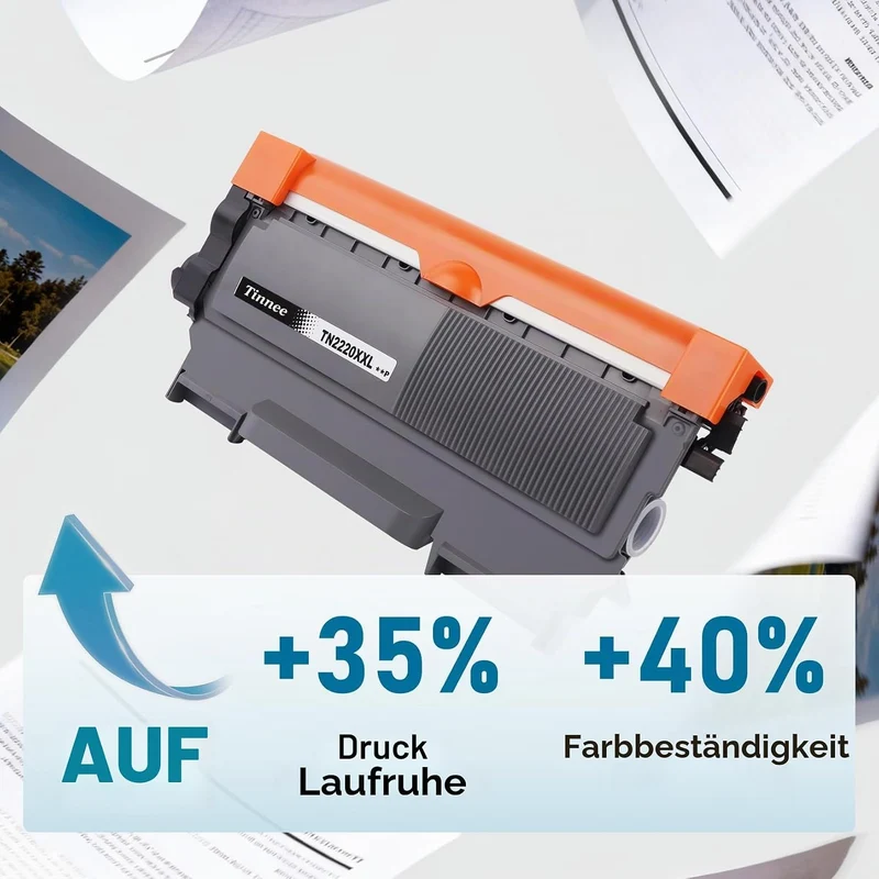 TN2220 Tonerkartusche (1x Schwarz), Ersatz für Brother TN2220 Toner, Kompatibel für MFC-7360N HL-213
