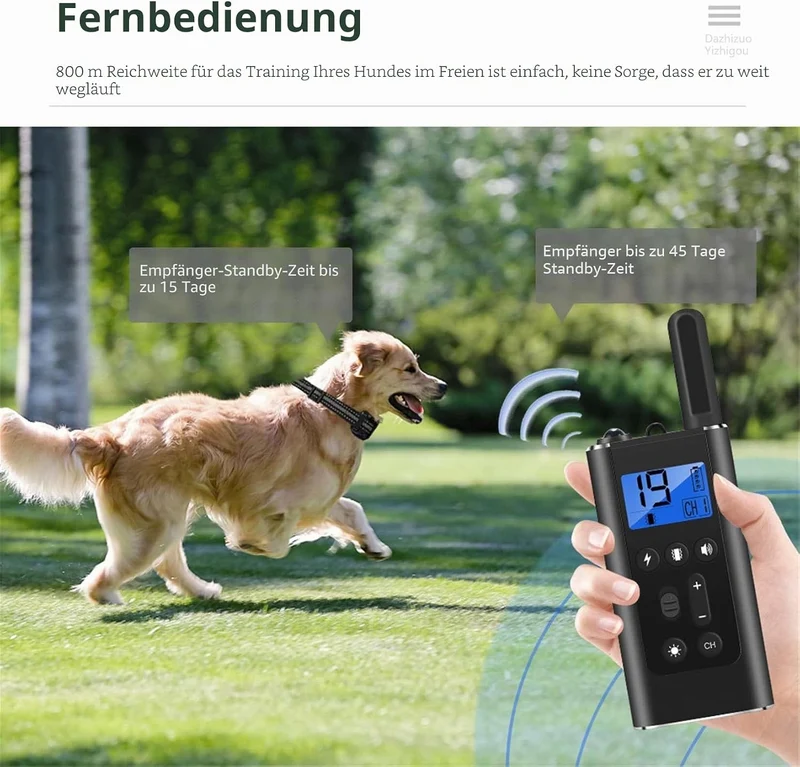 New Interaktives Führungshalsband, Hundespielzeug, wasserdicht, DREI Modi, geeignet für Verschiedene