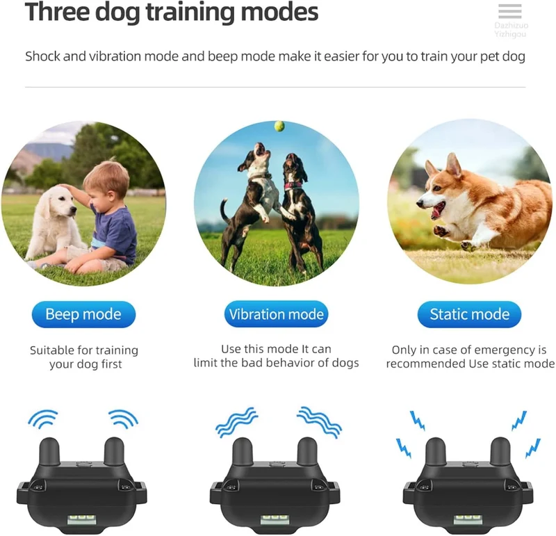 New Interaktives Führungshalsband, Hundespielzeug, wasserdicht, DREI Modi, geeignet für Verschiedene