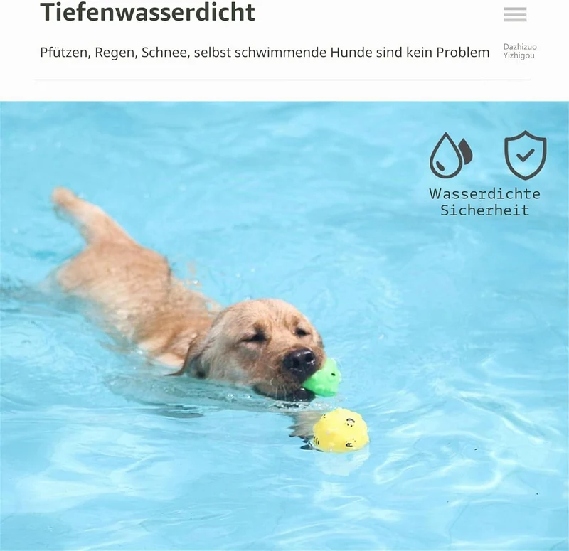 New Interaktives Führungshalsband, Hundespielzeug, wasserdicht, DREI Modi, geeignet für Verschiedene