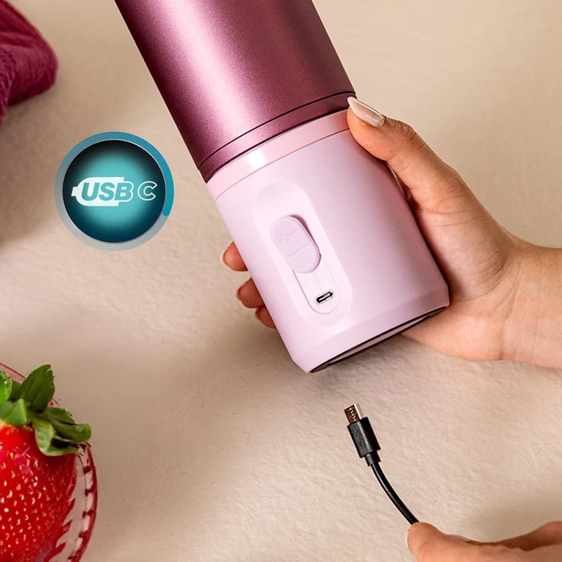 Cecotec Tragbarer Smoothie Maker Power Titanium Shake2Go Dark Steel. 180 W, 600 ml Metallbecher BPA-