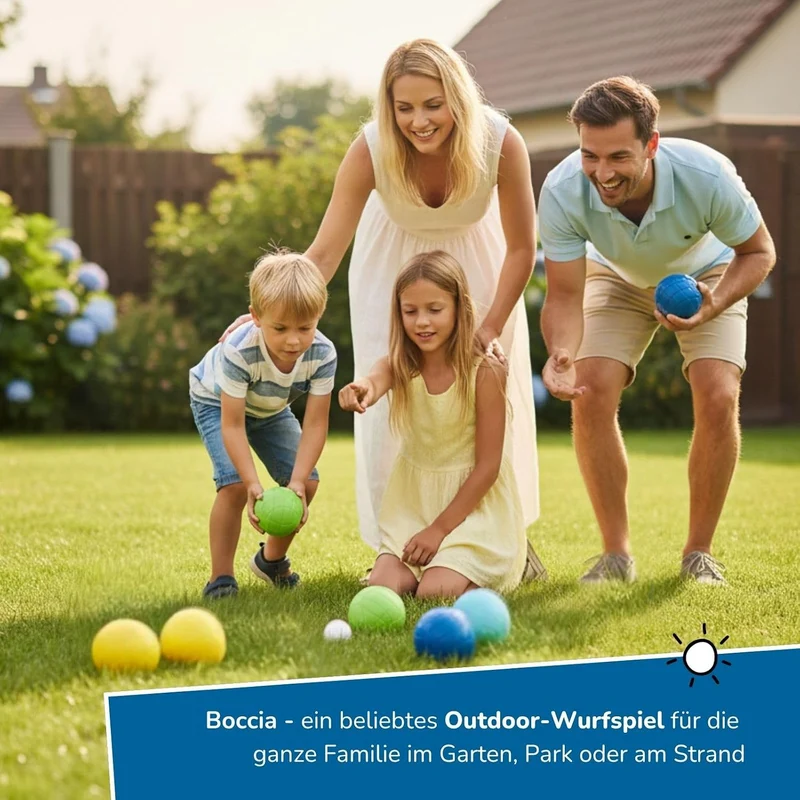 alldoro Party- & Boccia Spieleset Boccia & Dosenwerfen Set, Boccia & Dosenwerfen Set