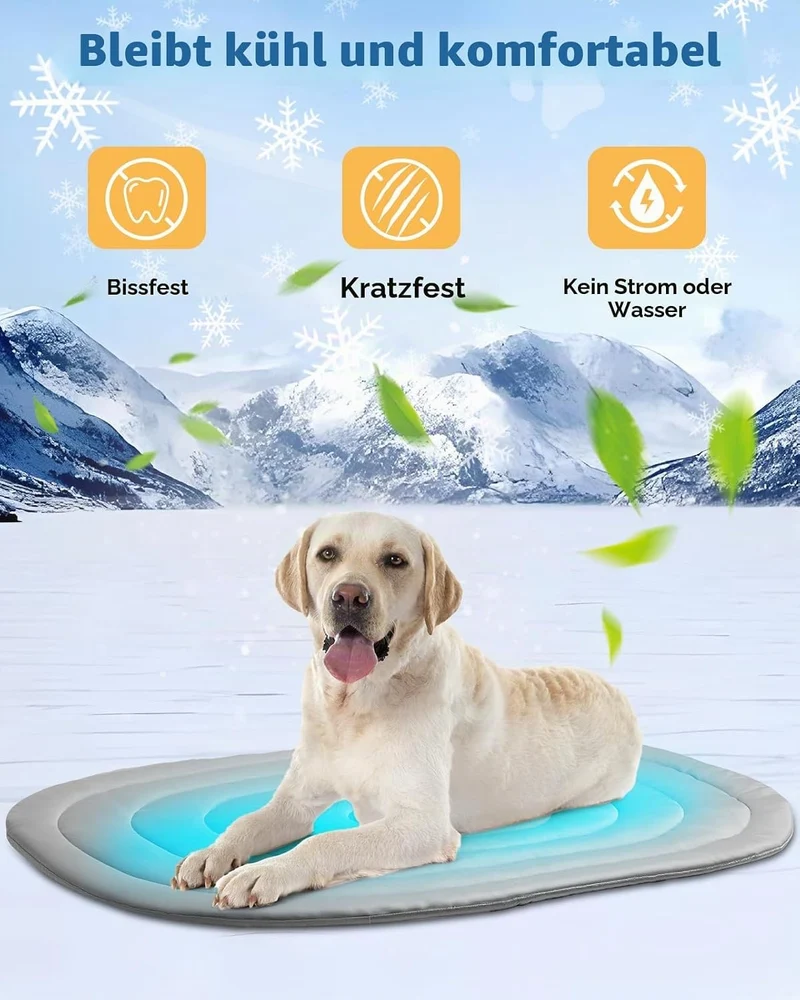 Papettly Hundekühlmatten 100x70cm, Haustier Kühlmatte, Kühlmatte für Hunde, Selbstkühlende Hundematt