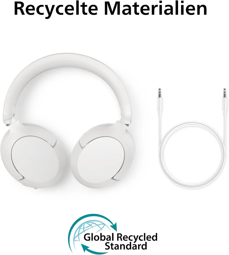 Philips TAH6000 ohrumschliessender Kopfhörer mit adaptiver Geräuschunterdrückung, bis zu 80h Wiederg