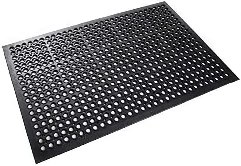 rg-vertrieb rutschfeste Gummimatte 90x150cm mit Rand | Robuste Ringgummimatte für Aussen- und Innenb
