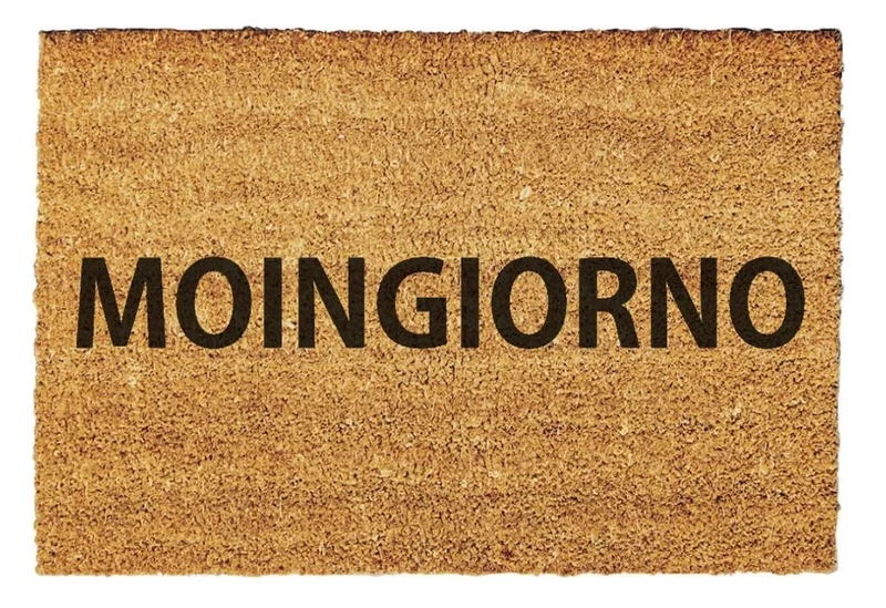 Giftstory Kokosmatte Fussmatte Kokos MOINGIORNO für Innen und Aussen 80x50 – Fussabtreter/Türvorlege