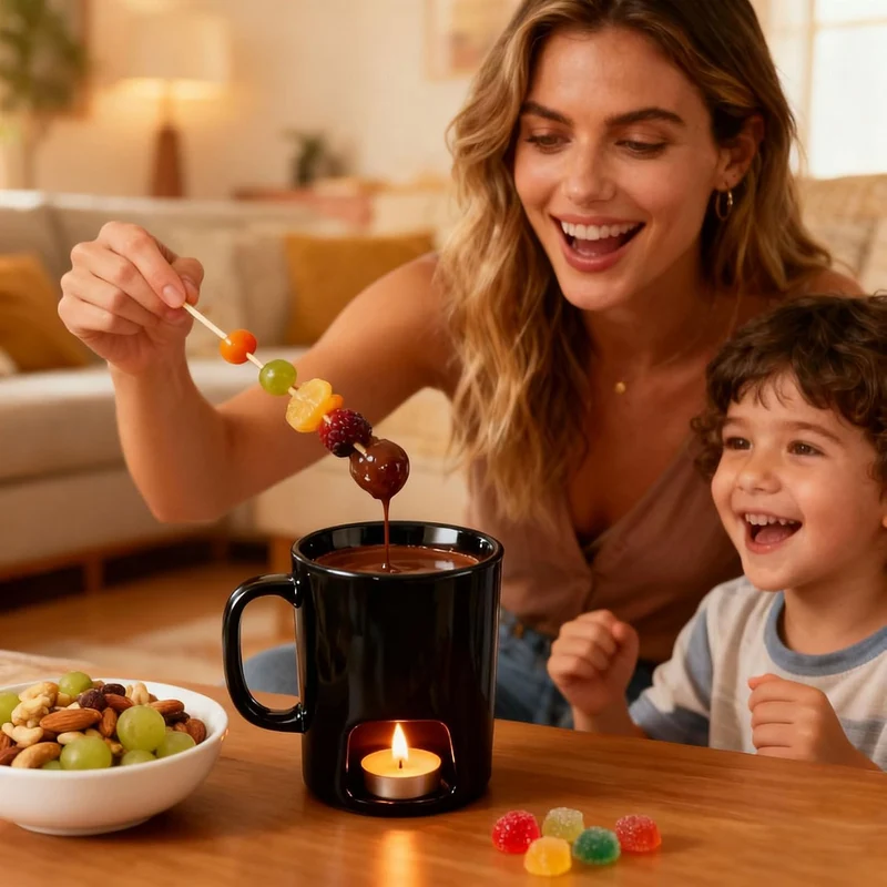 Schokoladenschmelzbecher | Keramiktopf | hitzebeständige Schmelz-Fondue-Tassen für Sauce, Käse, Süss