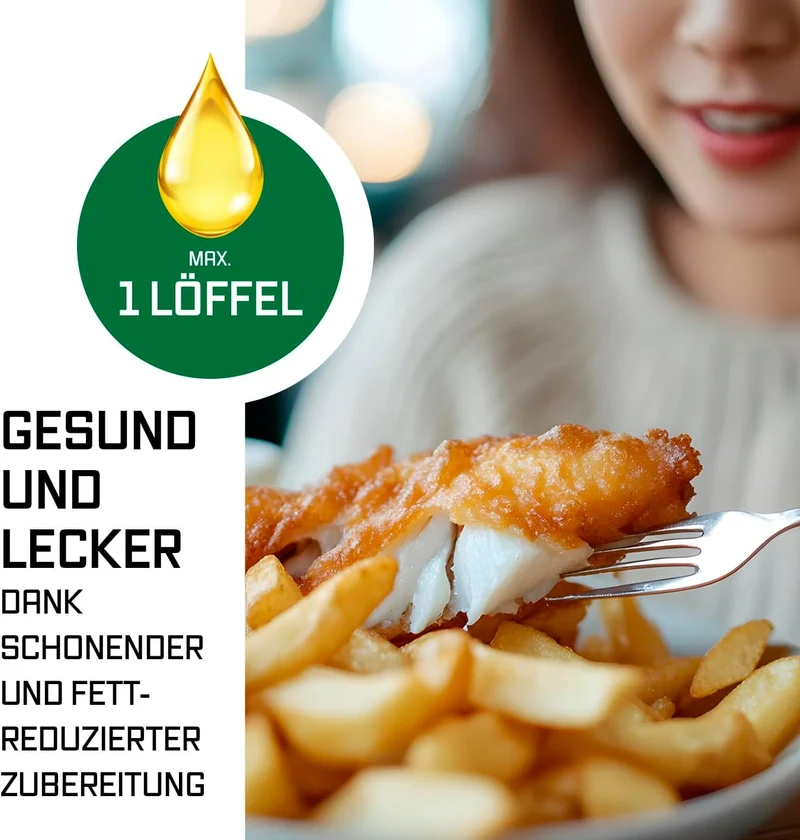 GOURMETmaxx FryUp Vertikale Doppelkammer Heissluftfritteuse | Airfryer 10 Liter | 4 Speisen auf 4 Eb