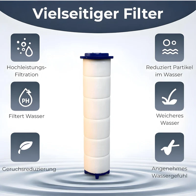 WC Handbrause mit Filter, wassersparende Intimdusche – schwarze Toilettendusche für Toilette mit 2 S